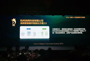 涂鸦智能荣膺2016年度中国智能硬件方案奖，引领智能应用软件服务新浪潮